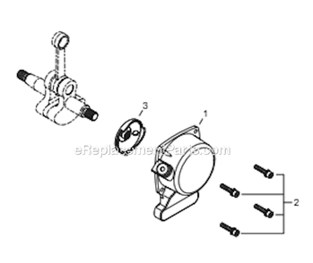 Page F Diagram and Parts List for PS344 T15411001001 - T15411999999 Shindaiwa Power Broom