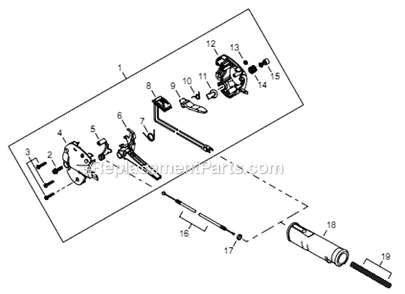 Page Ay Diagram and Parts List for PS344 T15411001001 - T15411999999 Shindaiwa Power Broom