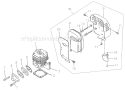 Page A Diagram and Parts List for BP30L-T  Shindaiwa Brush Cutter