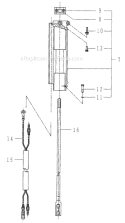 Page K Diagram and Parts List for BP40LA  Shindaiwa Brush Cutter