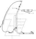 Page M Diagram and Parts List for BP40LA  Shindaiwa Brush Cutter