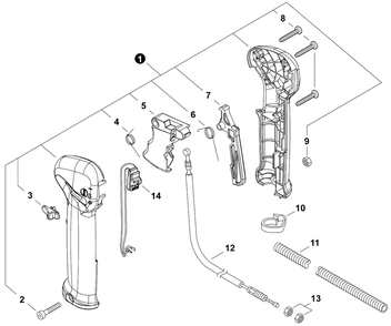 Part Location Diagram of C460000430 Shindaiwa Lockout, Throttle
