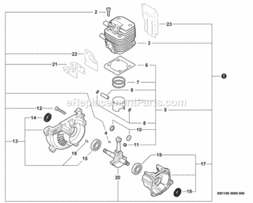 Page E Diagram and Parts List for C242 T16611001001 - T16611999999 Shindaiwa Brush Cutter
