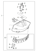 Part Location Diagram of C550000430 Shindaiwa Debris Shield