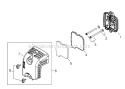 Page J Diagram and Parts List for C254 T10611001001 - T10611999999 Shindaiwa Brush Cutter