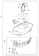 Page M Diagram and Parts List for C282  Shindaiwa Brush Cutter