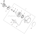 Page F Diagram and Parts List for C282  Shindaiwa Brush Cutter