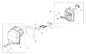 Page H Diagram and Parts List for C282  Shindaiwa Brush Cutter