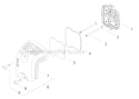 Air Filter Before SN: 7089012 Diagram and Parts List for C3410  Shindaiwa Brush Cutter