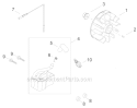 Flywheel, Ignition Diagram and Parts List for C3410  Shindaiwa Brush Cutter