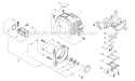 Page B Diagram and Parts List for C344 T15012001001 - T15012999999 Shindaiwa Brush Cutter