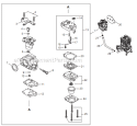 Page I Diagram and Parts List for C344 T15012001001 - T15012999999 Shindaiwa Brush Cutter