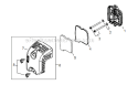 Page J Diagram and Parts List for C344 T15111001001 - T15111999999 Shindaiwa Brush Cutter