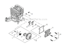 Page E Diagram and Parts List for C344 T15111001001 - T15111999999 Shindaiwa Brush Cutter