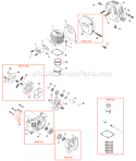 Page A Diagram and Parts List for C350  Shindaiwa Brush Cutter