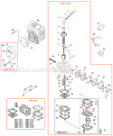 Page J Diagram and Parts List for C350  Shindaiwa Brush Cutter
