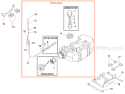 Page E Diagram and Parts List for C350  Shindaiwa Brush Cutter