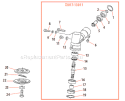 Page F Diagram and Parts List for C350  Shindaiwa Brush Cutter