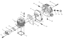 Cylinder, Intake, Muffler Diagram and Parts List for C35 20000001-20002240 Shindaiwa Brush Cutter