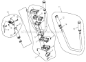 Handle Bracket Kit, Throttle Control Diagram and Parts List for C35 9014161-9099999 Shindaiwa Brush Cutter