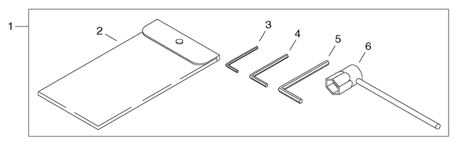 Tools Diagram and Parts List for EB500 P30236000000 - P30236999999 Shindaiwa Leaf Blower / Vacuum