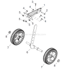 Page O Diagram and Parts List for CT2510  Shindaiwa Cultivator