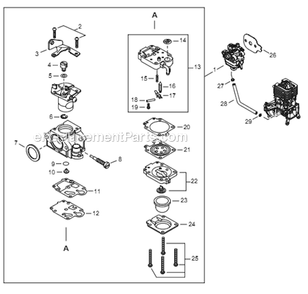 Page I Diagram and Parts List for PS344 T15312001001 - T15312999999 Shindaiwa Power Broom