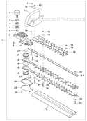 Part Location Diagram of 61042606560 Shindaiwa Seal