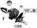 Part Location Diagram of X505000290 Shindaiwa Handle Caution Label