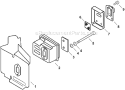 Part Location Diagram of V150000371 Shindaiwa Support Plate