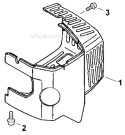 Part Location Diagram of 9110704008 Shindaiwa Screw 4x8