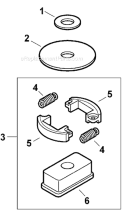 Part Location Diagram of 17501405360 Shindaiwa Clutch Washer