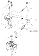 Page C Diagram and Parts List for DH2510  Shindaiwa Hedge Trimmer