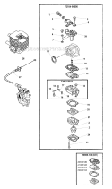 Carburetor EPA and CARB Changes Diagram and Parts List for EB240  Shindaiwa Leaf Blower / Vacuum
