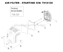Page K Diagram and Parts List for EB2510  Shindaiwa Leaf Blower / Vacuum