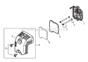 Page H Diagram and Parts List for EB254 T10812001001 - T10812999999 Shindaiwa Leaf Blower / Vacuum