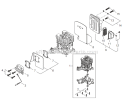 Page A Diagram and Parts List for EB254 T10911001001 - T10911999999 Shindaiwa Leaf Blower / Vacuum
