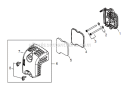 Page H Diagram and Parts List for EB254 T10911001001 - T10911999999 Shindaiwa Leaf Blower / Vacuum