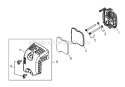 Page H Diagram and Parts List for EB344 T15612001001 - T15612999999 Shindaiwa Leaf Blower / Vacuum
