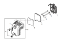 Page H Diagram and Parts List for EB344 T15711001001 - T15711999999 Shindaiwa Leaf Blower / Vacuum
