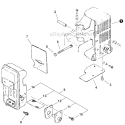 Exhaust Diagram and Parts List for EB45  Shindaiwa Leaf Blower / Vacuum