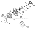 Page H Diagram and Parts List for EB501  Shindaiwa Leaf Blower / Vacuum