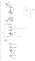 Page G Diagram and Parts List for EB802RT  Shindaiwa Leaf Blower / Vacuum