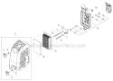 Page K Diagram and Parts List for EB8520RT  Shindaiwa Leaf Blower / Vacuum