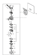 Page H Diagram and Parts List for EB854RT T14412001001 - T14412999999 Shindaiwa Leaf Blower / Vacuum