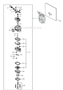 Page H Diagram and Parts List for EB854 T14112001001 - T14112999999 Shindaiwa Leaf Blower / Vacuum