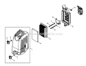Page I Diagram and Parts List for EB854 T14211001001 - T14211999999 Shindaiwa Leaf Blower / Vacuum