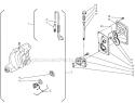 Crankcase Diagram and Parts List for EC350  Shindaiwa Chainsaw