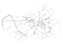 Handle, Throttle Lever Diagram and Parts List for EC7600  Shindaiwa Chainsaw