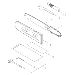 Part Location Diagram of 65002-92010 Shindaiwa SERVICE TOOL KIT